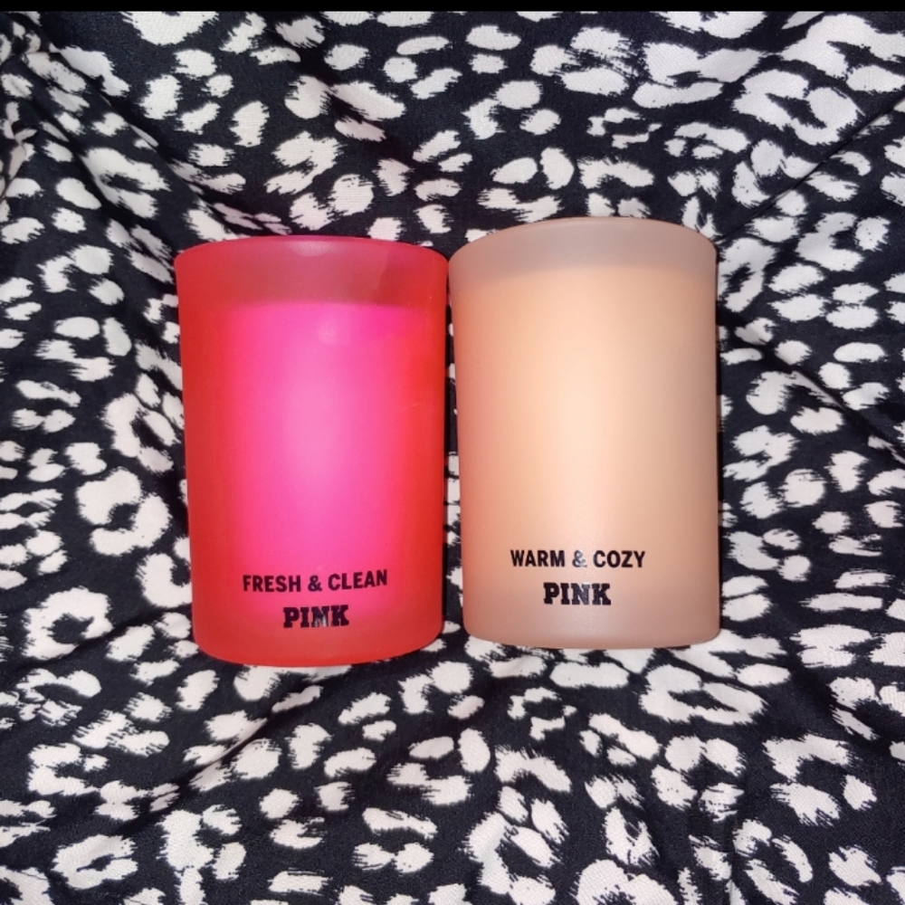 PINK VS candles